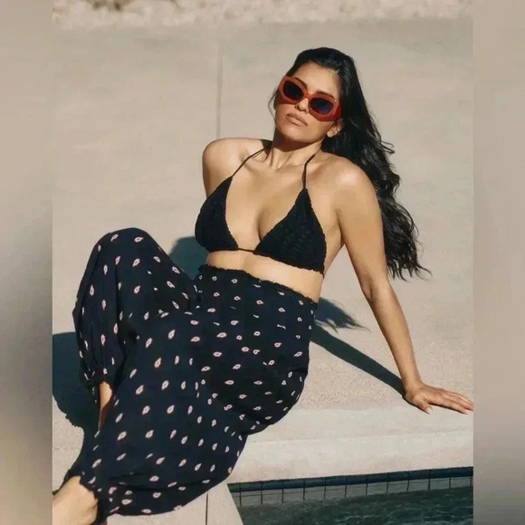 Anthropologie Smocked Gauze Printed Pants - Picture 5 of 12